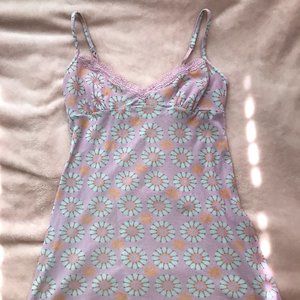 y2k pattern slip dress